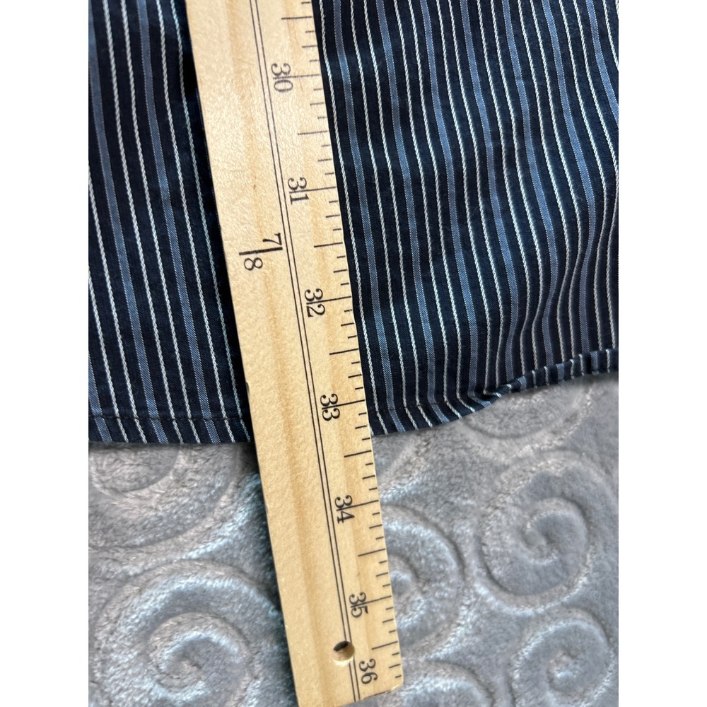 SYNERGY 3XL Striped Button Up Long‎ Sleeve Shirt, Casual, Fashion Top - Picture 3 of 5